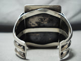 Gigantic Vintage Native American Navajo Museum Quality Turquoise Sterling Silver Bracelet-Nativo Arts