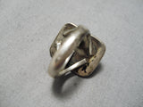 Stunning Vintage Navajo Royston Sterling Silver Ring Native American-Nativo Arts