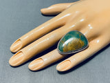 Excellent Vintage Native American Navajo Royston Turquoise Sterling Silver Ring-Nativo Arts