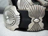 Phil Begay Vintage Navajo Sterling Silver Concho Belt Native American Old-Nativo Arts