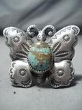 Picturesque Navajo #8 Turquoise Mine Sterling Silver Ring Native American-Nativo Arts