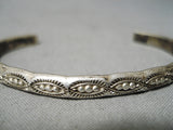 Important Vintage Native American Zuni Simplicio Sterling Silver Bracelet Old-Nativo Arts