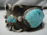 Striking Vintage Navajo Native American Sterling Silver Bracelet Cuff-Nativo Arts