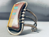 Most Unique Vintage Native American Navajo Sandstone Turquoise Sterling Silver Bracelet-Nativo Arts
