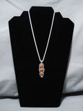 Exceptional Jeanette Dale Navajo Coral Sterling Silver Native American Necklace-Nativo Arts