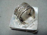 Fantastic San Felipe Native American 8 Turquoise Sterling Silver Gecko Ring-Nativo Arts