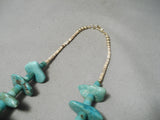 Newsworthy Vintage Navajo Royston Turquoise Necklace Native American Old-Nativo Arts