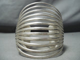 12 Story Vintage Navajo Native American Sterling Silver 12 Rail Bracelet-Nativo Arts