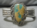 Quality Vintage Native American Navajo Royston Turquoise Sterling Silver Bracelet Cuff-Nativo Arts
