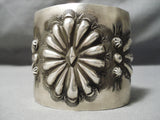 Heavy 114 Gram Best Vintage Native American Navajo Concho Sterling Silver Bracelet-Nativo Arts