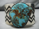 Native American One Of The Best Tommy Jackson Turquoise Sterling Silver Bracelet-Nativo Arts