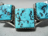 Fascinating Native American Navajo Sleeping Beauty Turquoise Sterling Silver Bracelet-Nativo Arts