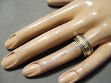 Amazing Vintage Native American Navajo 14k Gold Sterling Silver Ring-Nativo Arts