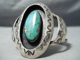 Quality Of Detail Vintage Native American Navajo Royston Turquoise Sterling Silver Bracelet Old-Nativo Arts