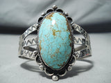 Astonishing Navajo Native American 8 Turquoise Sterling Silver Bracelet-Nativo Arts