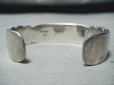 Signed Vintage Navajo Native American 14k Gold Sterling Silver Bracelet-Nativo Arts