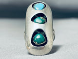 Marvelous Vintage Native American Navajo Royston Turquoise Sterling Silver Ring-Nativo Arts