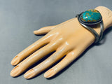 Eyecatching Vintage Native American Navajo Royston Turquoise Dome Sterling Silver Bracelet-Nativo Arts