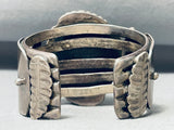 138 Grams 50 Year Old Vintage Native American Navajo Turquoise Sterling Silver Bracelet-Nativo Arts