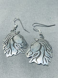 Super Intricate Horses Hand Carved Native American Navajo Sterling Silver Earrings-Nativo Arts