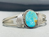 Impressive Vintage Native American Navajo Royston Turquoise Sterling Silver Bracelet-Nativo Arts