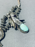 Choker Style Detailed Vintage Native American Navajo Turquoise Heishi Sterling Silver Necklace-Nativo Arts
