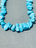 Native American Tremendous Vintage Santo Domingo Kingman Turquoise Necklace-Nativo Arts
