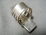 Towering Vintage San Felipe Turquoise Sterling Silver Ring-Nativo Arts