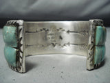 Stunning Navajo Royston Turquoise Sterling Silver Bracelet Native American-Nativo Arts