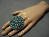 Exceptional Vintage Navajo Turquoise Sterling Silver Native American Ring-Nativo Arts