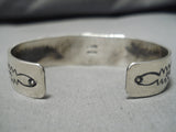 Breathtaking Vintage Native American Navajo Pilot Mountain Turquoise Sterling Silver Bracelet-Nativo Arts