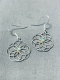 Sweet Native American Navajo Royston Turquoise Sterling Silver Earrings-Nativo Arts
