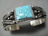 Sensational Vintage Native American Navajo Albert Jake Turquoise Sterling Silver Bracelet-Nativo Arts