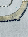 Native American Important Vintage Navajo Turquois Clasp Bracelet Necklace Old-Nativo Arts