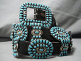 Rare Vintage Native American Navajo Victor Moses Begay Turquoise Sterling Silver Concho Belt-Nativo Arts
