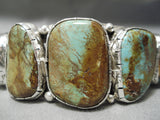 Monumental Vintage Native American Navajo Huge Royston Turquoise Sterling Silver Bracelet-Nativo Arts