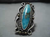 Marvelous Vintage Navajo Royston Turquoise Sterling Silver Native American Ring-Nativo Arts
