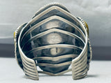 Best Vintage Native American Navajo Agate Creek Sterling Silver Bracelet Cuff-Nativo Arts