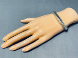 Authentic Orville Tsinnie (d) Vintage Native American Navajo Sterling Silver Bracelet-Nativo Arts