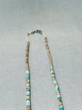 Rare Earlier Vintage Native American Navajo Turquoise Heishi Necklace Old-Nativo Arts