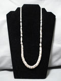Marvelous Vintage Santo Domingo Native American Graduated Heishi Necklace-Nativo Arts
