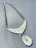 Important Godber Turquoise Vintage Native American Navajo Sterling Silver Necklace-Nativo Arts