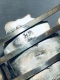Herb Begay Vintage Native American Navajo Silver Qworks Galore Sterling Bracelet-Nativo Arts