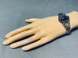 One Of The Best Earth Azurite Sterling Silver Bracelet-Nativo Arts