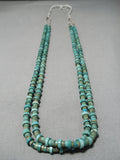One Of The Best Vintage Native American Navajo Royston Turquoise Heishi Necklace Old-Nativo Arts