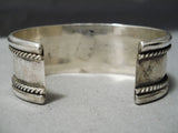 Dynamic Vintage Native American Navajo Turquoise Sterling Silver Bracelet Old-Nativo Arts