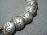 Impressive Vintage Navajo Sterling Silver Link Bracelet Native American Old-Nativo Arts