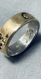 Native American Very Important Vintage Santo Domingo Vidal Aragon Gold Sterling Silver Ring-Nativo Arts