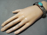 Randall Begay Vintage Native American Navajo Kingman Turquoise Internal Storyteller Bracelet Old-Nativo Arts