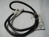 Newsworthy San Felipe Royston Turquoise Sterling Silver Bolo Native American-Nativo Arts